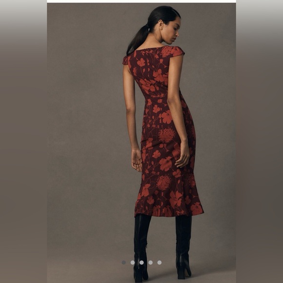 Anthropologie Maeve Cecily Floral Midi Dress - Picture 2 of 6